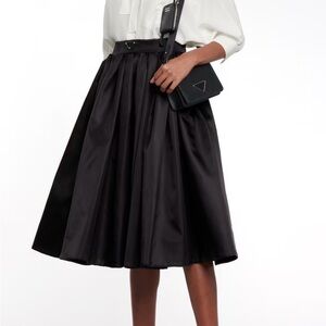 Prada Black A-Line Skirt